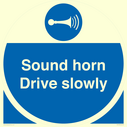 sound-horn-drive-slowly-warehousing-and-delivery-sign~